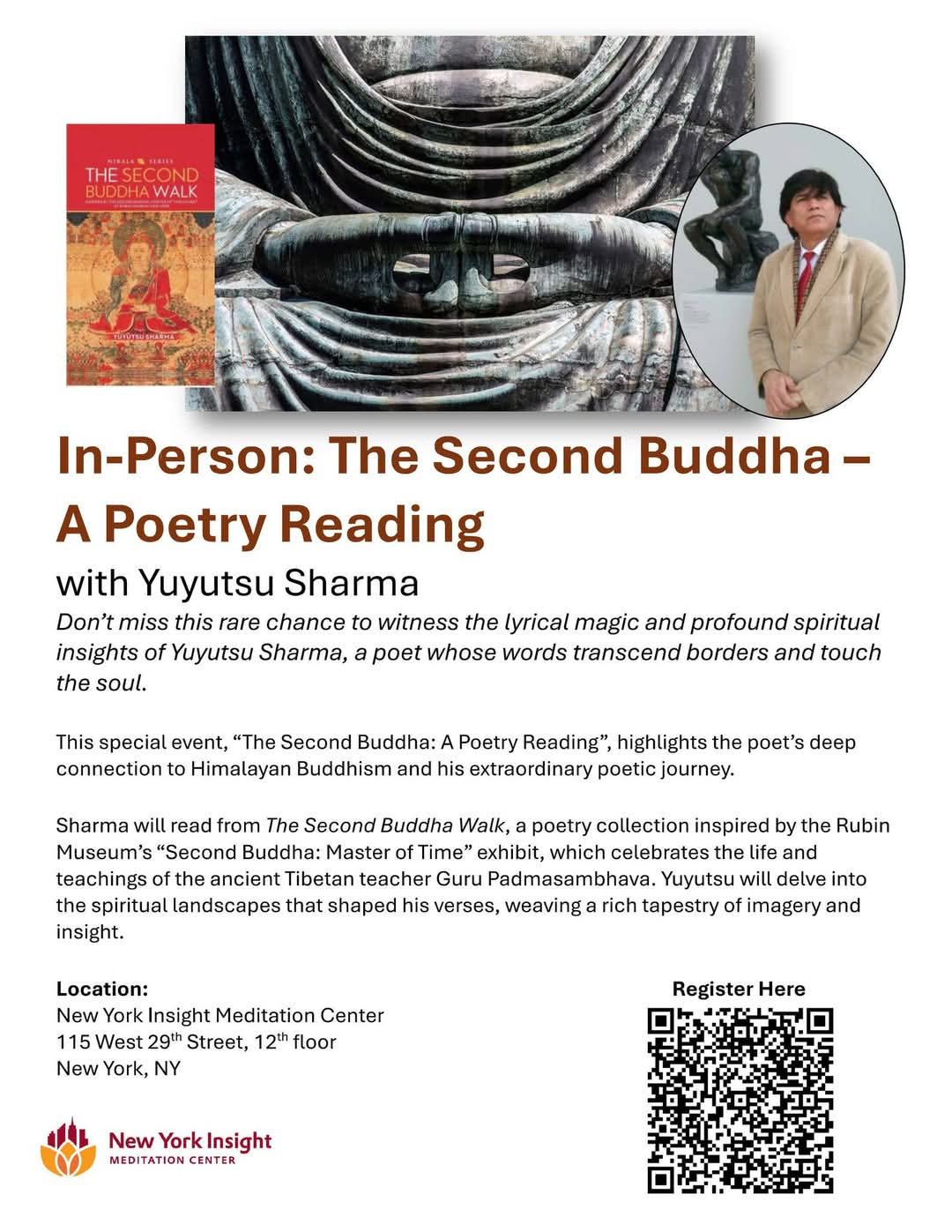 In-Person:The Second Buddha – A Poetry Reading